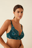 Soutien-gorge Halter sans rembourrage et culotte rétro